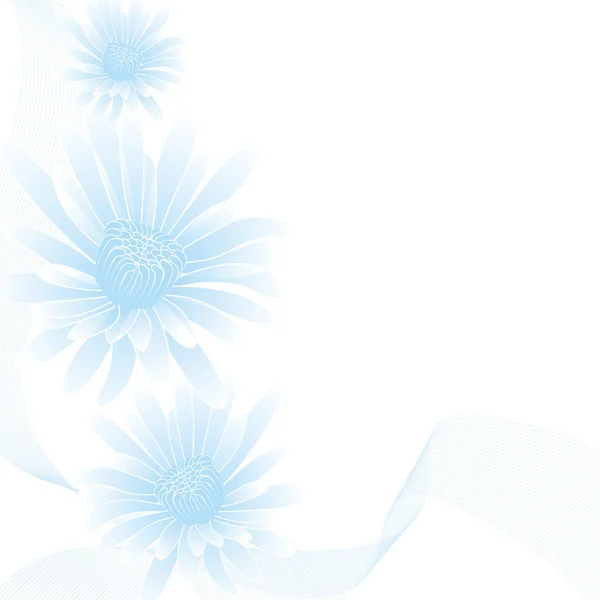 Blaue Blumen — Stockvektor