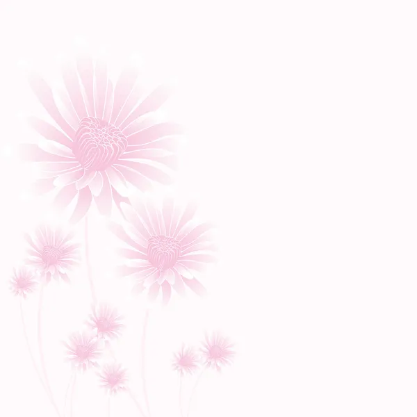 Flores rosadas — Vector de stock