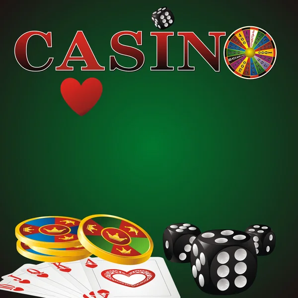 Casino işareti — Stok Vektör