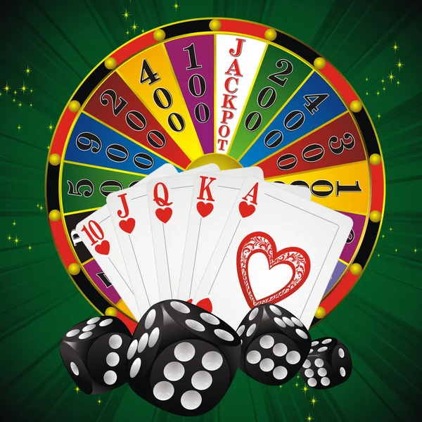 Casino van symbolen — Stockvector