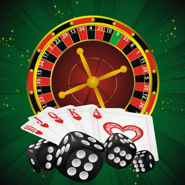 Símbolos casino — Vector de stock