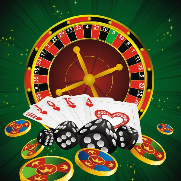 Casino-Symbole — Stockvektor