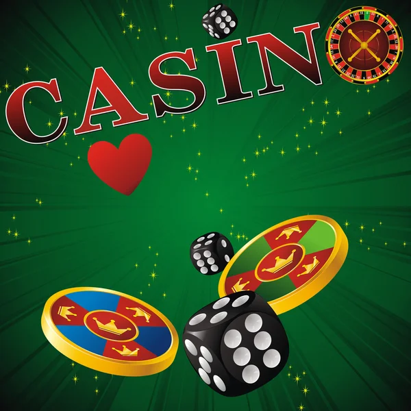 Símbolos casino — Vector de stock