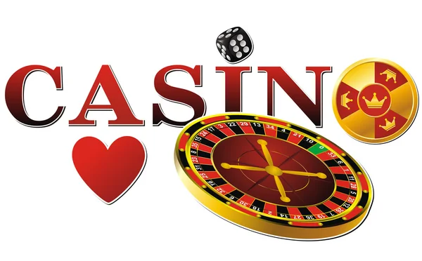 Sinal do casino — Vetor de Stock