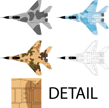 Jet fighter clipart