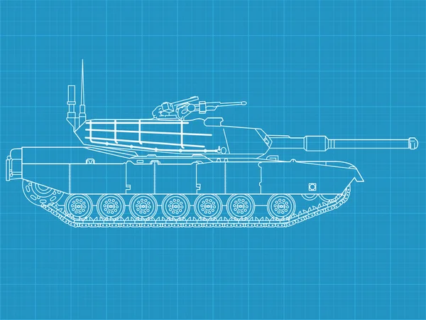 İbrahim tank — Stok Vektör