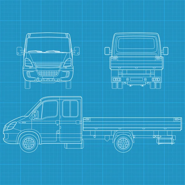 矢量卡车 — 图库矢量图片