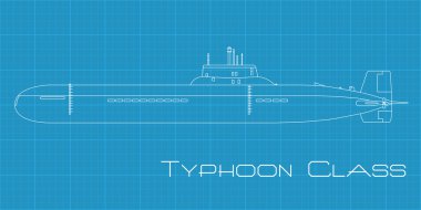 Typhoon Class Submarine clipart