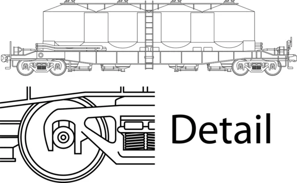 Chariot de transport de farine — Image vectorielle