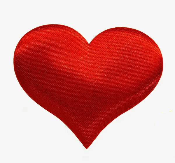 stock image Silk red heart