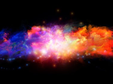 Nebulas of color clipart