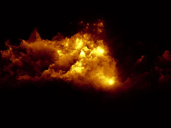 Абстрактные облака и огни — стоковое фото