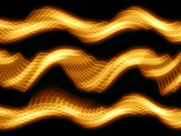 Golden Sign Waves — Stock Photo, Image