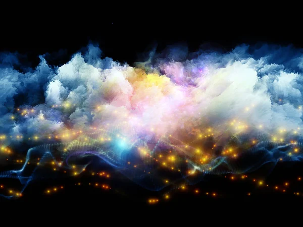 Abstrakte Wolken und Lichter — Stockfoto