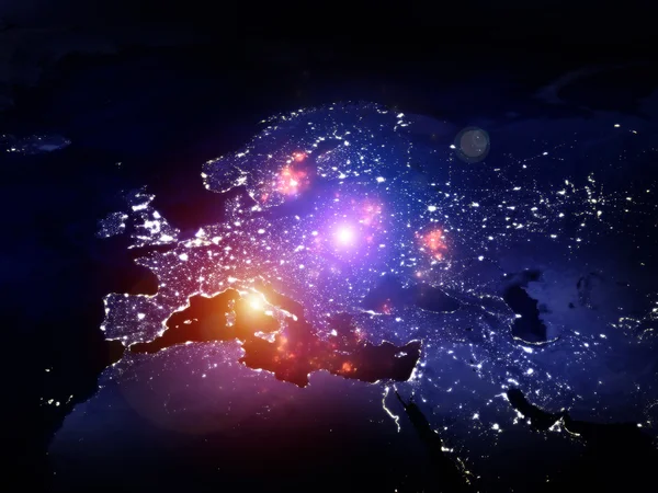 Lichten van Europa — Stockfoto