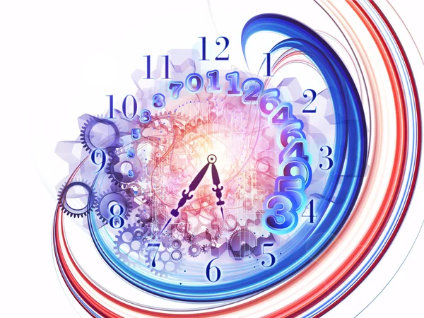 Koncepcja surrealistyczne zegar — Zdjęcie stockowe