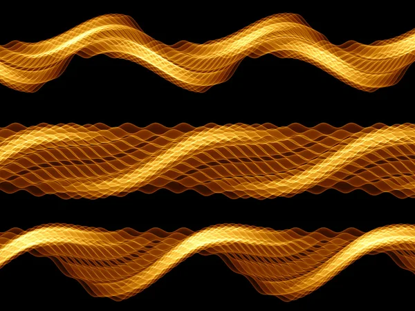 Золотые волны — стоковое фото