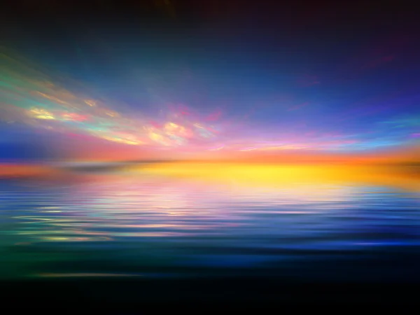 Fraktal günbatımı — Stok fotoğraf