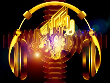 Fidelity of headphones clipart