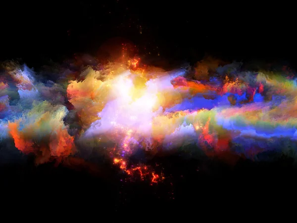 カラフルなフラクタル雲 — ストック写真