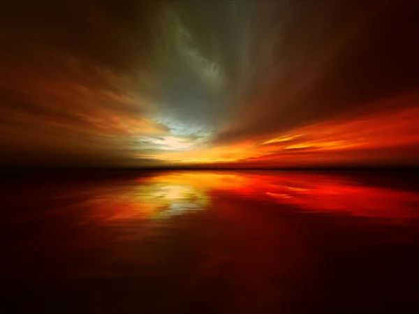 Traumhafter Sonnenuntergang — Stockfoto