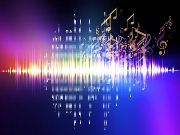Music Oscillations — Stock Photo, Image