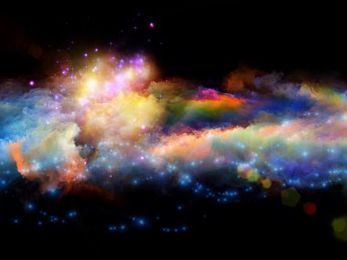 Abstract colorful clouds clipart