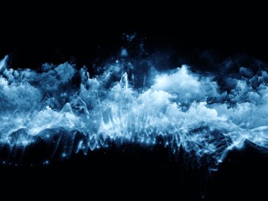 soyut bulutlar ve ışıklar