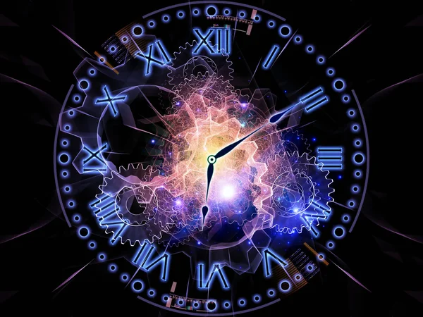 Абстрактные часы — стоковое фото