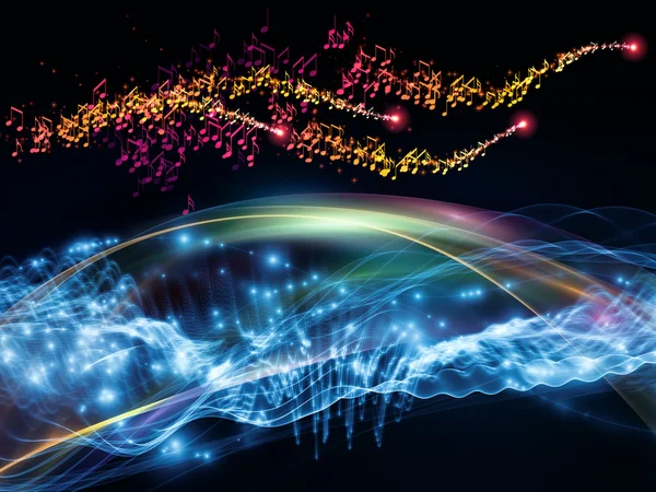 Wave of music — Stock Photo, Image