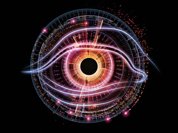 Глаз искусственного интеллекта — стоковое фото