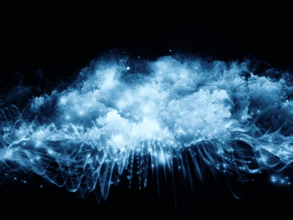 Nebulae of fractal foam — Stock Photo, Image