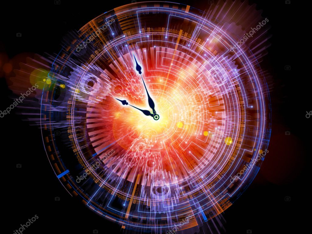 Relógio abstrato fundo — Foto © agsandrew #10362188, image size:1024x768