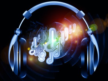 Headphones music clipart