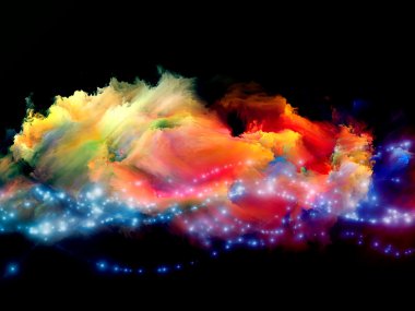 Nebulas of color clipart