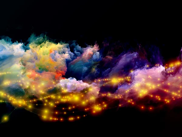 Αφηρημένη πολύχρωμα σύννεφα — Φωτογραφία Αρχείου