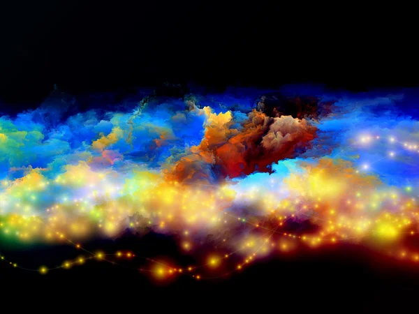 Анотація барвисті хмари — стокове фото