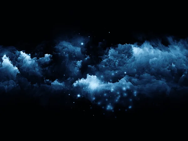 Nubes fractales tridimensionales Imagen De Stock