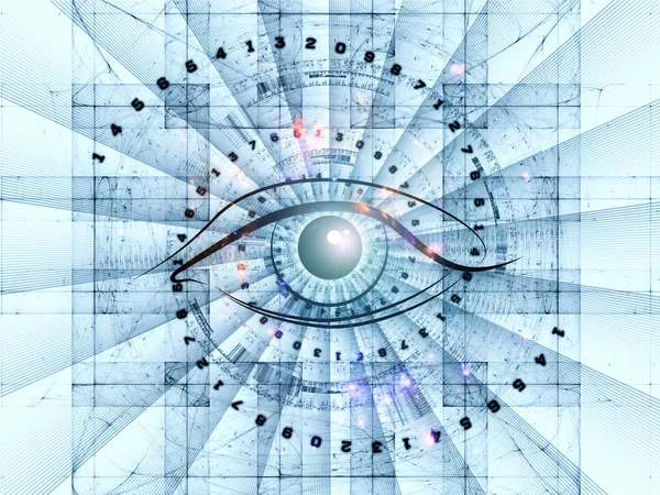 stock image Eye of numbers