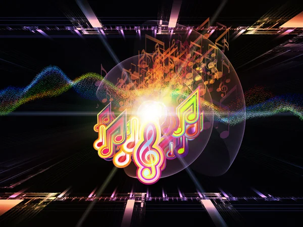 Waves of music — Stock Photo, Image