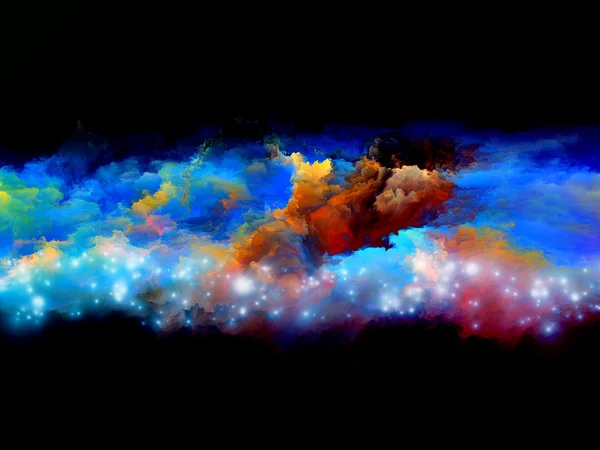 Nebulosas de espuma fractal — Foto de Stock
