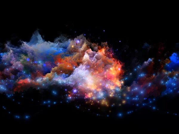フラクタル泡の星雲 — ストック写真