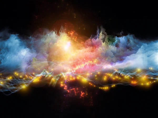 フラクタル泡の星雲 — ストック写真