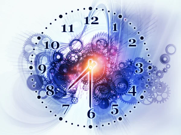 쪼개진된 시계 — 스톡 사진
