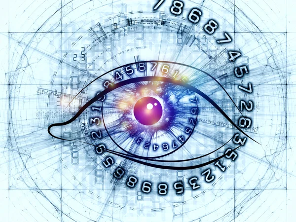Eye of digits — Stock Photo, Image