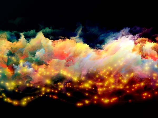 Nuvens coloridas abstratas — Fotografia de Stock