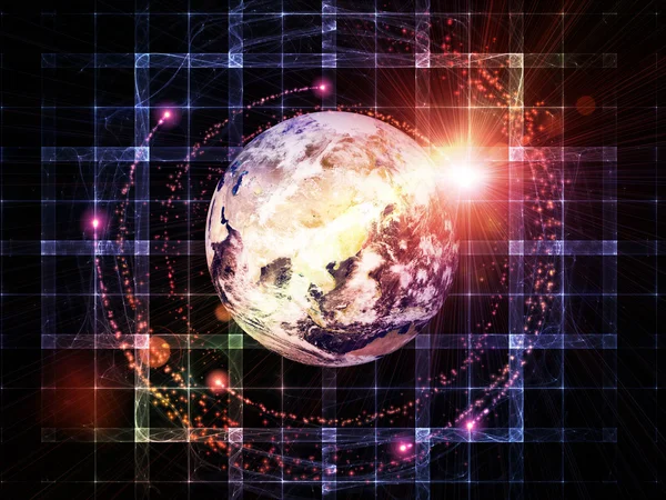 Computing Earth — Stock Photo, Image