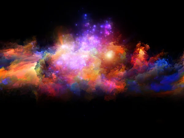 Vibrant fractal foam — Stock Photo, Image
