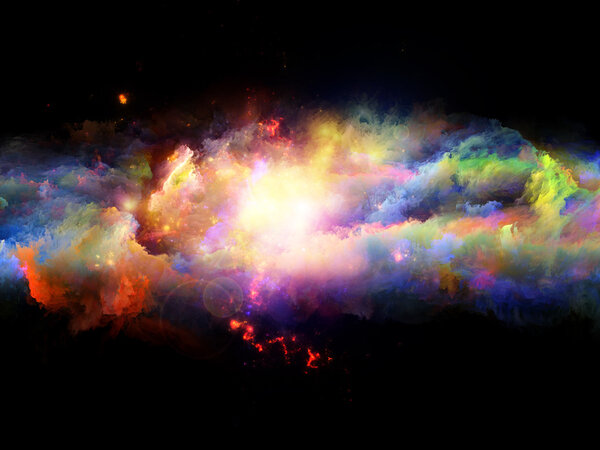 Яркая фрактальная пена
