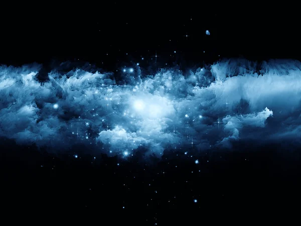 Dreidimensionale Fraktalwolken — Stockfoto